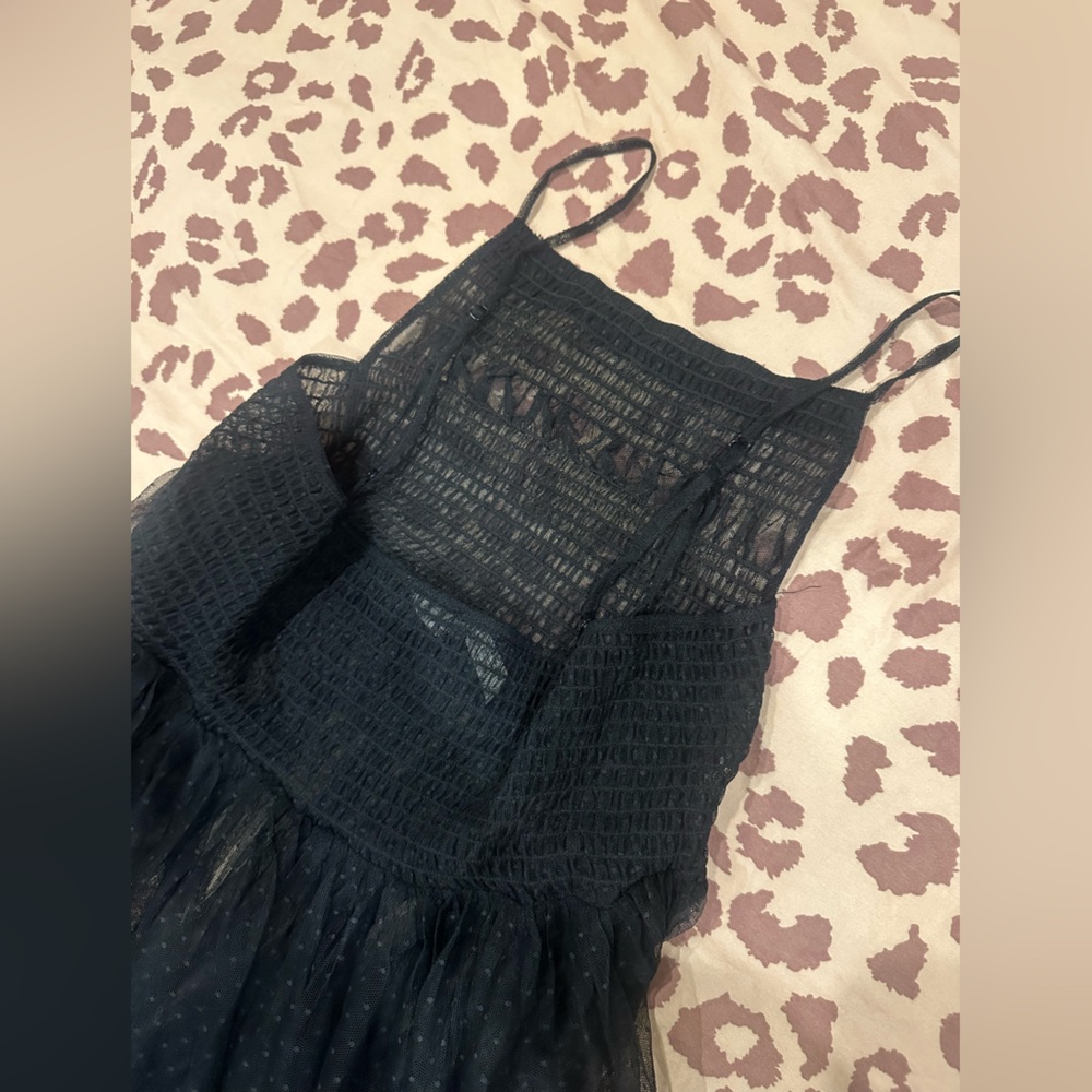 Free People Black Sheer Spaghetti Strap maxi Dress - Picture 10 of 17